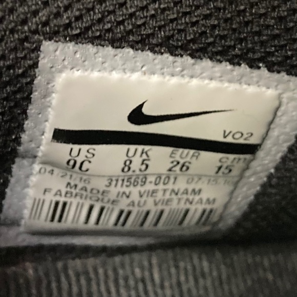 Nike Air Max Goadome ACG Black Leather Lace Up Toddler 9C - Picture 9 of 12